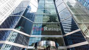 epa10781811 The offices of Fitch Ratings, one of three major credit rating agencies, in New York, New York, USA, 02 August 2023. Fitch downgraded the United States government credit rating from AAA to AA+, a change the company partially attributed to politics around the recent debt ceiling standoff.  EPA/JUSTIN LANE