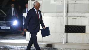 The President of the European Council, Antonio Costa, arrives for a meeting with the Prime Minister of Portugal, Luís Montenegro (not in the picture) at Sao Bento Palace in Lisbon, Portugal, 10 of September 2026. MIGUEL A. LOPES/LUSA