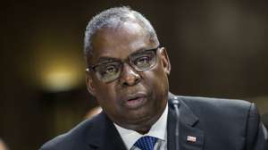 epa10632222 Secretary of Defense Lloyd Austin testifies before a Senate Appropriations Hearing on the president's proposed budget requests in the Dirksen Senate Office Building in Washington, DC, USA, 16 May 2023. Senators repeatedly questioned Secretary Austin and Secretary of State Antony Blinken on US-China relations.  EPA/JIM LO SCALZO