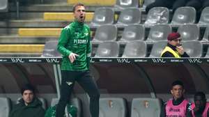 O treinador do Moreirense, Rui Borges, reage durante o jogo da 20ª jornada da I Liga de futebol contra o Sporting de Braga, realizado no Estádio Municipal de Braga, 4 de fevereiro de 2024. HUGO DELGADO/LUSA