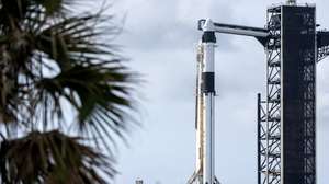 epa11194635 The NASA SpaceX Dragon Endeavour spacecraft on a Falcon 9 rocket, that will carry the Crew-8, the eighth crew rotation mission, is docked at the Kennedy Space Center Launch Complex 39A as part of its launch preparations, in Florida, USA, 02 March 2024. According to NASA, SpaceX's Crew-8 mission is the ninth flight to the International Space Station (ISS) with astronauts, including the Demo-2 test flight, as part of NASA's Commercial Crew Program.  EPA/CRISTOBAL HERRERA-ULASHKEVICH