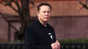 epa11893565 US entrepreneur and US special government employee Elon Musk leaves Blair House close to the White House, in Washington, DC, USA, 13 February 2025.  EPA/WILL OLIVER