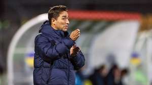 Portugal head coach Rui Jorge during their UEFA European Under-21 Championship 2025 preparation soccer match against Ukraine held at Alverca stadium, in Vila Franca de Xira, Portugal, 15 November 2024. MIGUEL A. LOPES/LUSA