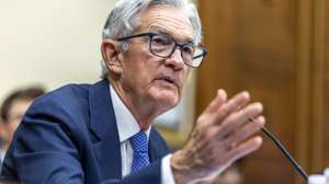 epa12195201 Chairman of the Federal Reserve Jerome Powell testifies during the House Financial Services Committee hearing on the Federal Reserve’s Semi-Annual Monetary Policy Report on Capitol Hill in Washington, DC, USA, 24 June 2025. Chairman Powell said the Federal Reserve will see how the economy evolves before deciding on a rate cut as President Trump simultaneously calls for immediate cuts.  EPA/SHAWN THEW