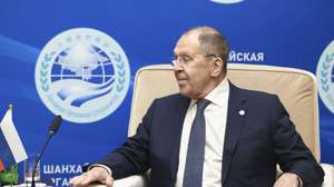 epa12239148 A handout photo made available by the Russian Foreign Ministry Press Service shows Russian Foreign Minister Sergey Lavrov during his meeting with Iran's Foreign Minister Abbas Araghchi (not pictured) on the sidelines of the Shanghai Cooperation Organisation (SCO) Foreign Ministers meeting in Tianjin, China, 15 July 2025.  EPA/RUSSIAN FOREIGN MINISTRY PRESS SERVICE / HANDOUT HANDOUT HANDOUT EDITORIAL USE ONLY/NO SALES HANDOUT EDITORIAL USE ONLY/NO SALES