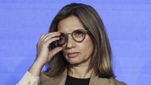 The CEO of MEO Ana Figueiredo during the international conference “The Lisbon Conference: Europe and Transatlantic Relations” this morning in Lisbon, Portugal, 16th June 2025. ANTONIO COTRIM /LUSA