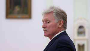 epa12405573 Kremlin spokesman Dmitry Peskov waits before a meeting of Russia's President Vladimir Putin with Ethiopia's Prime Minister Abiy Ahmed in Moscow, Russia, 25 September 2025.  EPA/RAMIL SITDIKOV / POOL