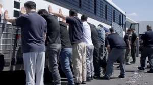 epa12360089 A still frame from a video made available by the US Immigration and Customs Enforcement via the Defense Visual Information Distribution Service (DVIDS) shows an immigration raid at the Hyundai-LG vehicle assembly plant in Ellabell, Georgia, USA, 04 September 2025 (issued 07 September 2025). Immigration officials arrested 475 workers in the raid, most of them South Korean citizens.  EPA/COREY BULLARD WITH US IMMIGRATION AND CUSTOMS ENFORCEMENT (ICE)   HANDOUT EDITORIAL USE ONLY/NO SALES
