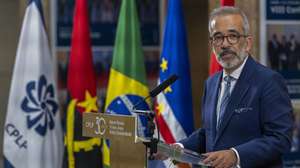 O ministro de Estado e dos Negócios Estrangeiros, Paulo Rangel, intervém durante a cerimónia comemorativa dos 30 anos da criação da Comunidade dos Países de Língua Portuguesa (CPLP), em Lisboa, 17 de julho de 2026. ANTÓNIO COTRIM/LUSA