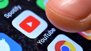 epa08934619 (FILE) - A close-up image shows the YouTube app on an iPhone in Kaarst, Germany, 08 November 2017 (reissued 13 January 2021). YouTube announced on 12 January 2021 that it temporarily suspended US President Donald J. Trump's account for a minimum of seven days citing concerns about the potential of violence following riots at the US Capitol in Washington, DC, USA last week. The Google-owned video-sharing service follows other social media and online services limiting the president's online activities. The suspension temporarily prevents Trump's channel from uploading new videos or live-streaming material, even though the channel continues to be live.  EPA/SASCHA STEINBACH *** Local Caption *** 53883779