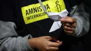 Vigília silenciosa organizada pela Amnistia Internacional Portugal sem bandeiras pelo cessar-fogo imediato no conflito entre o Estado de Israel e o Hamas que decorre em várias cidades, Lisboa, 09 de novembro de 2023. RODRIGO ANTUNES/LUSA