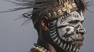 epa07211801 YEARENDER NOVEMBER 2018
A native dancer poses for a photograph near the Asia-Pacific Economic Cooperation (APEC) Haus ahead of the APEC summit in Port Moresby, Papua New Guinea, 13 November 2018. The 30th Asia-Pacific Economic Cooperation (APEC) summit brings together world leaders from its 21 Pacific Rim member nations and is being hosted for the first time by Papua New Guinea on 17 and 18 November 2018.  EPA/FAZRY ISMAIL