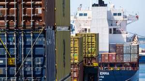Barcos no terminal de contentores de Leixões, Matosinhos, 13 de junho de 2024. JOSÉ COELHO/LUSA