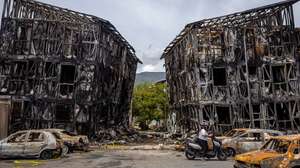Destroços provocados pelos sismos na Venezuela