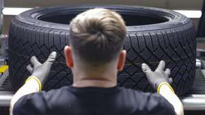 epa12781535 An employee inspects tires at the Continental tire factory in Korbach, Germany, 27 February 2026. Continental AG is a German technology company that develops and manufactures tires, automotive safety systems, vehicle electronics, and mobility solutions for the automotive industry worldwide.  EPA/CHRISTOPHER NEUNDORF