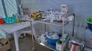 epa13052890 Medicine sits on a table in an Ebola treatment center run by the NGO Alliance for Medical Action (ALIMA) in Rwampara, Ituri, Democratic Republic of Congo, 20 June 2026. On 19 June, the World Health Organization (WHO) said the Ebola outbreak in the eastern Democratic Republic of Congo was 'evolving so fast.'  EPA/DIEUDONNE DIROLE