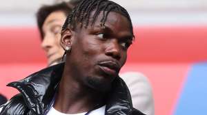 epa11450261 French former soccer player Paul Pogba pictured in the stands prior the UEFA EURO 2024 Round of 16 soccer match between France and Belgium, in Dusseldorf, Germany, 01 July 2024.  EPA/FRIEDEMANN VOGEL
