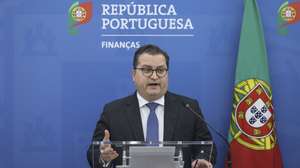 O ministro de Estado e das Finanças, Joaquim Miranda Sarmento