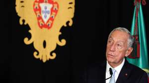 epa11780807 Portugal's President Marcelo Rebelo de Sousa attends a joint press conference with the president of the Swiss Confederation at Belem Palace, in Lisbon, Portugal, 16 December 2024. The Swiss president is on an official visit to Portugal.  EPA/ANTONIO COTRIM