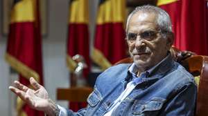 O Presidente da República de Timor-Leste José Ramos Horta em entrevista à agência Lusa a propósito dos 25 anos do referendo que levou à independência de Timor-Leste, que se assinalam em 30 de agosto, em Díli, Timor-Leste, 24 de agosto de 2024. (ACOMPANHA TEXTO DA LUSA DO DIA 26 DE AGOSTO DE 2024). PAULO NOVAIS/LUSA