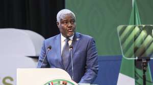 epa11378131 African Union Commission Chairperson Moussa Faki Mahamat (C) speaks during the opening ceremony of the 2024 African Development Bank (AFDB), Annual Meetings at the Kenyatta International Conference Centre (KICC), in Nairobi, Kenya, 29 May 2024. AFDB is holding Annual Meetings in Nairobi from 27 to 31 May 2024. They comprise the 59th Annual Assembly of the African Development Bank and the 50th meeting of the African Development Fund. Up to 3,000 delegates, including African heads of state, ministers and central bank governors among those gathered at the event to discuss the theme “Africa’s Transformation, the African Development Bank Group, and the Reform of the Global Financial Architecture”.  EPA/Daniel Irungu