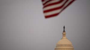 epa11706446 The US Capitol Building dome at dusk, in Washington, DC, USA, 06 November 2024. Republican presidential candidate Donald J. Trump was declared the winner of the 2024 US presidential election over Democratic presidential candidate US Vice President Kamala Harris.  EPA/GRAEME SLOAN