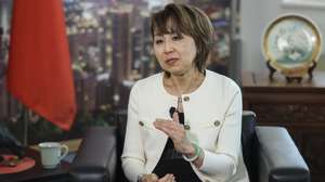 A representante de Taiwan em Portugal, Grace Yakuang Chang, durante uma entrevista à Agência Lusa em Lisboa, 2 de outubro de 2026. (ACOMPANHA TEXTO DA LUSA DE 08-10-2026) MIGUEL A. LOPES/LUSA