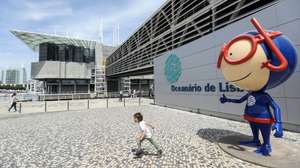 Oceanário de Lisboa no Parque das Nações, em Lisboa, 19 de abril de 2018. A Expo '98 realizada há 20 anos na zona oriental da cidade de Lisboa renovou a componente habitacional e urbanistica da zona. O Parque das Nações é agora uma freguesia do concelho de Lisboa e uma área muito procurada pelo seu espaço de lazer, empresarial e cultural. (ACOMPANHA TEXTO DO DIA 22 DE MAIO DE 2018). MIGUEL A. LOPES/LUSA