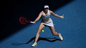 epaselect epa12686234 Elena Rybakina of Kazakhstan in action during the women’s quarterfinals against Iga Swiatek of Poland on day 11 of the 2026 Australian Open tennis tournament at Melbourne Park in Melbourne, Australia, 28 January 2026.  EPA/JAMES ROSS AUSTRALIA AND NEW ZEALAND OUT