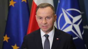 epa10307705 Polish President Andrzej Duda speaks during a press conference after a meeting of the Government Committee for National Defence and Defence Affairs at the National Security Bureau hedquarters in Warsaw, Poland, 16 November 2022. President Andrzej Duda and US President Joe Biden held a telephone conversation after reports alleging that a Russian missile hit Polish territory. The Polish head of state also spoke with Nato Secretary General Jens Stoltenberg. Poland has decided to raise the readiness of some of its military forces and other uniformed services on its territory. The government has confirmed a blast that killed two people in a village in eastern Poland on 15 November, caused by a Russian missile.  EPA/PAWEL SUPERNAK POLAND OUT