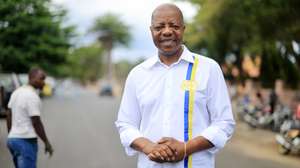 Américo Ramos, primeiro-ministro e presidente da Ação Democrática Independente (ADI), São Tomé, 22 de setembro de 2026. Às eleições legislativas, autárquicas e regional de 27 de setembro em São Tomé e Príncipe concorrem quatro partidos com assento parlamentar: Ação Democrática Independente (ADI); MLSTP; a coligação Movimento de Cidadão Independentes-Partido Socialista/Partido de Unidade Nacional (MCI-PS/PUN); e o Movimento Basta. (ACOMPANHA TEXTO DA LUSA DE 24-09-2026) ESTELA SILVA/LUSA