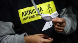 Vigília silenciosa organizada pela Amnistia Internacional Portugal sem bandeiras pelo cessar-fogo imediato no conflito entre o Estado de Israel e o Hamas que decorre em várias cidades, Lisboa, 09 de novembro de 2023. RODRIGO ANTUNES/LUSA