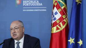 O ministro da Agricultura, José Manuel Fernandes, intervém durante uma conferência de imprensa após a reunião do Conselho de Ministros, no Campus XXI, em Lisboa, 28 de agosto de 2025. ANTÓNIO PEDRO SANTOS/LUSA