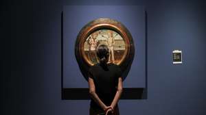 Visita de imprensa à Exposição "Barcelona Gótica - Obras do Museu Diocesano e da Catedral de Barcelona", uma parceria entre o Museu Nacional de Arte Antiga e a Diocese de Barcelona, através da C2C Proyectos Culturales, Lisboa, 19 de abril de 2023. Provenientes do Museu Diocesano e da Catedral de Barcelona, em Espanha, as peças juntam-se a três obras-primas de arte gótica pertencentes aos fundos do museu nacional, incluídas no percurso expositivo. CARLOS M. ALMEIDA/LUSA