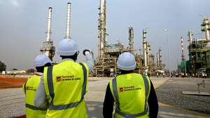 Nova refinaria de Luanda, em Luanda, Angola, 07 de julho de 2022. O novo complexo de produção de gasolina na refinaria de Luanda, um investimento de 235 milhões de dólares (219,4 milhões de euros) da petrolífera estatal Sonangol, foi hoje inaugurado pelo Presidente angolano, João Lourenço. AMPE ROGÉRIO/LUSA