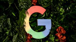 epa12518673 Google logo is seen during a press conference held by Google on the investment plan for Germany, in Berlin, Germany 11 November 2025.  EPA/Filip Singer