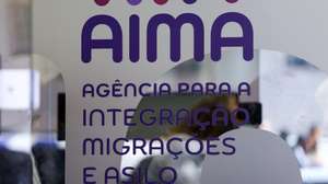 Logo da AIMA (Agência para a Integração, Migrações e Asilo), Lisboa, 7 de março de 2025. MIGUEL A. LOPES/LUSA