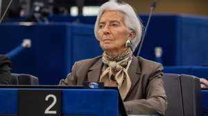 epa12720950 Christine Lagarde, President of the European Central Bank attends the European Central Bank annual report 2025 debate during the European Parliament session in Strasbourg, France, 09 February 2026. The current plenary session runs from 09 to 12 February 2026.  EPA/CHRISTOPHE PETIT TESSON