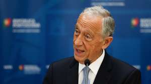 O Presidente da República, Marcelo Rebelo de Sousa, fala à imprensa no final da VII Sessão de apresentação sobre a “Situação epidemiológica da Covid-19 em Portugal”, no Infarmed, em Lisboa, 28 de maio de 2020. Portugal contabiliza 1.369 mortos, mais 13 do que na quarta-feira, associados à covid-19 em 31.596, mais 304, casos confirmados de infeção, segundo o último boletim diário da Direção-Geral da Saúde (DGS). TIAGO PETINGA/LUSA