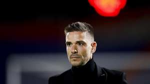 O treinador do Nacional, Tiago Margarido, durante o jogo da I Liga de Futebol contra o Alverca, realizado no Complexo Desportivo de Alverca, em Vila Franca de Xira, 07 de dezembro de 2025. FILIPE AMORIM/LUSA