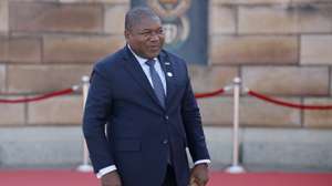 epa11422829 Mozambique's President Filipe Nyusi arrives for Cyril Ramaphosa's inauguration ceremony as South Africa's president at the Union Buildings in Pretoria, South Africa, 19 June 2024. Ramaphosa was re-elected as South Africa's president by the National Assembly on 14 June 2024, following the country's general elections held on 29 May 2024. South Africa President Cyril Ramaphosa will be sworn in for his second term on 19 June.  EPA/PHILL MAGAKOE / POOL