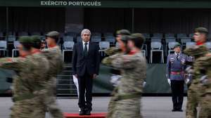 O ministro da Defesa Nacional, Nuno Melo , esteve presente na  cerimónia militar comemorativa do Dia da Arma de Infantaria e do Centro de Tropas de Operações Especiais em Lamego, 26 de junho de 2026. PEDRO SARMENTO COSTA/LUSA