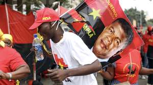 Marcha realizada no município do Kilamba Kiaxe, em Luanda, de apoio ao líder do Movimento Popular de Libertação de Angola (MPLA), João Lourenço, 07 de setembro de 2024. AMPE ROGÉRIO / LUSA