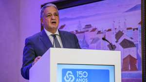 O diretor executivo da Caixa Geral de Depósitos, Paulo Macedo, durante a apresentação dos resultados do 1.º trimestre de 2026 da Caixa Geral de Depósitos, esta tarde na sede do banco em Lisboa, 8 de maio de 2026. MIGUEL A. LOPES/LUSA