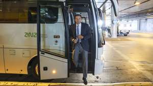 O primeiro Ministro, Luís Montenegro esta manhã durante uma visita ao Aeroporto de Lisboa. 27 de agosto de 2026. MIGUEL A. LOPES/LUSA