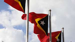 Bandeiras de Timor em Dili, Timor-Leste