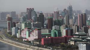 epa05903663 A general view of residential buildings built in 2013 on the west side of Pyongyang in Pyongyang, North Korea, 12 April 2017. North Koreas prepare to celebrate the &#039;Day of the Sun Festival&#039;, 105th birthday anniversary of former North Korean supreme leader Kim Il-sung in Pyongyang on 15 April.  EPA/HOW HWEE YOUNG