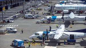 Aviões da Azores Airlines, no Aeroporto João Paulo II em Ponta Delgada, Açores, 11 de outubro de 2023. A privatização dos consórcios interessados na empresa da SATA apresentaram novas ofertas de 7,026 euros e 6,60 euros por ação. Decisão final será tomada até ao início de Outubro. EDUARDO COSTA/LUSA