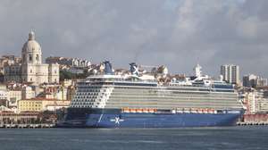 Navio de cruzeiro em Lisboa, Lisboa, 27 de setembro de 2024.  ANDRÉ KOSTERS/LUSA
