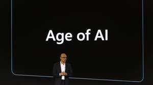 epa12007467 (FILE) Microsoft CEO Satya Nadella speaks during the Microsoft Build: AI Day event in Jakarta, Indonesia, 30 April 2024 (reissued 03 April 2025). Microsoft was founded by Bill Gates and Paul Allen on 04 April 1975.  EPA/MAST IRHAM ATTENDION EDITORS: THE PICTURE IS PART OF A WIDER COLLECTION ON MICROSOFT 50 ANNIVERSARY AVAILABLE AT EPAIMAGES.COM